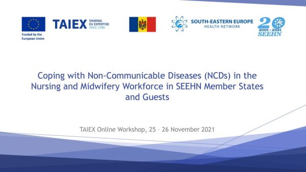 „Combaterea bolilor non-transmisibile în rîndul nurselor și moașelor din statele membre ale Rețelei de Sănătate a Europei De Sud-Est” – pe agenda Congresului din 25-26.11.2021