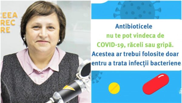 Ecaterina Busuioc, șef secție: „Dacă luăm antibiotice în mod repetat și incorect, contribuim la creșterea numărului de bacterii rezistente la preparatele antimicrobiene”