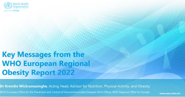 Raportul OMS privind obezitatea în Regiunea Europeană, anul 2022