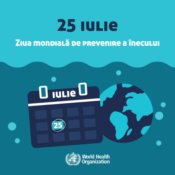 La 25 iulie este marcată Ziua mondială de prevenire a înecului