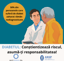 „Conștientizează riscul, asumă-ți responsabilitatea” – genericul Zilei mondiale a diabetului  