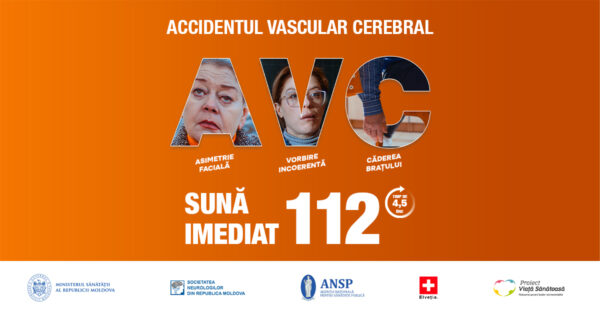 A fost lansată Campania națională de comunicare pentru recunoașterea semnelor accidentului vascular cerebral (AVC)